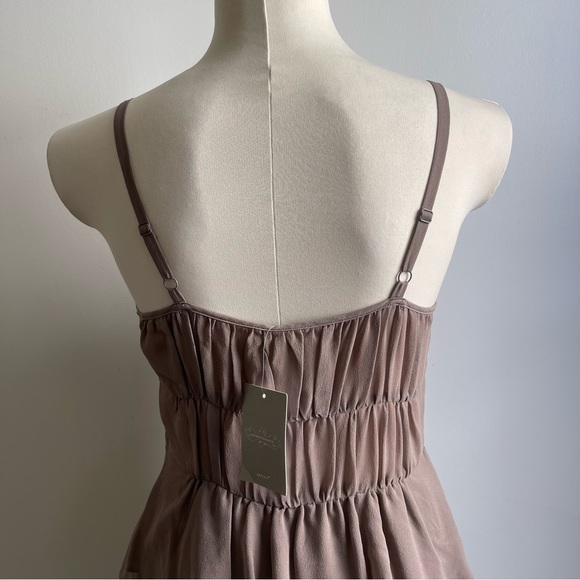 NWT Anthropologie Moulinette Soeurs Susannah 100% Silk Sleeveless Dress Peplum 6 - Picture 6 of 10